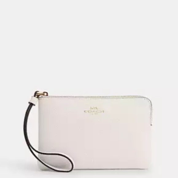 Coach Corner Zip Wristlet In Signature Canvas - Picture 1 of 5